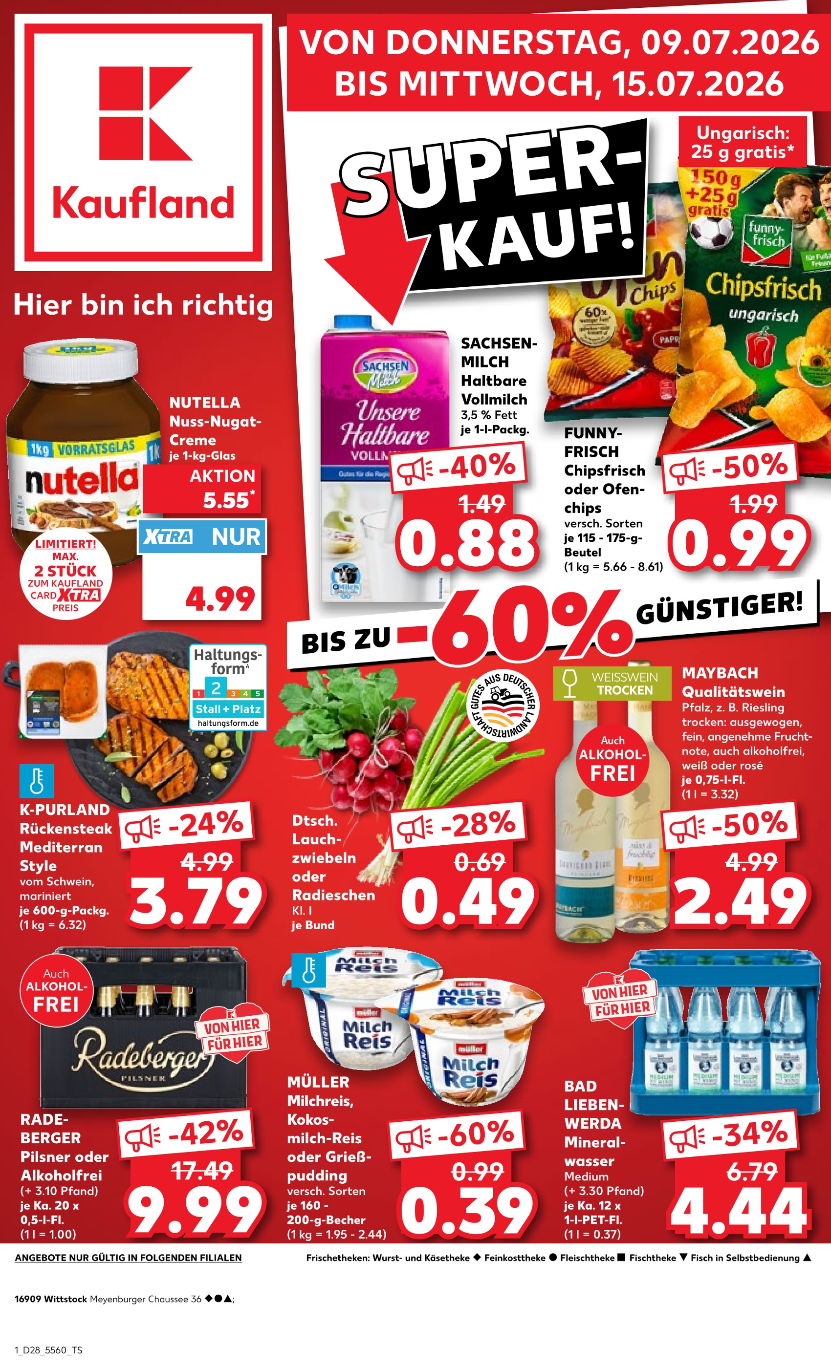 Kaufland Prospekt für Meyenburg: Hier bin ich richtig, 54 Seiten, 09.07.2026 - 15.07.2026